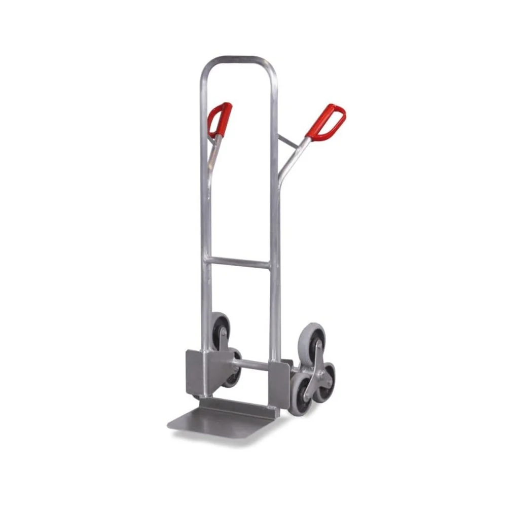 Treppenkarre, Alu Treppenkarre 200 kg, Radstern, thermoplastisches Gummi