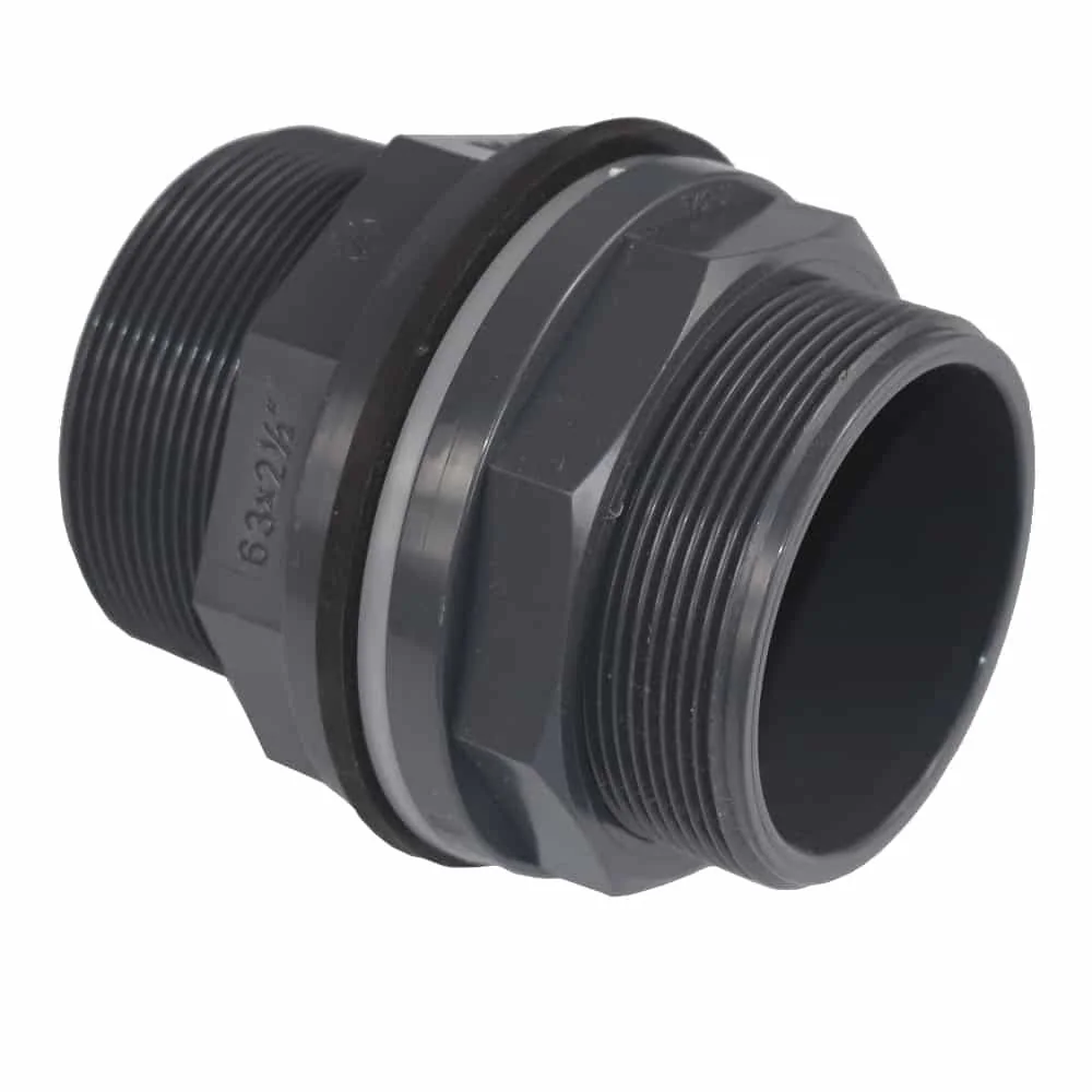 PVC Durchführung, Klebemuffe Außengewinde, 63mm, PN10
