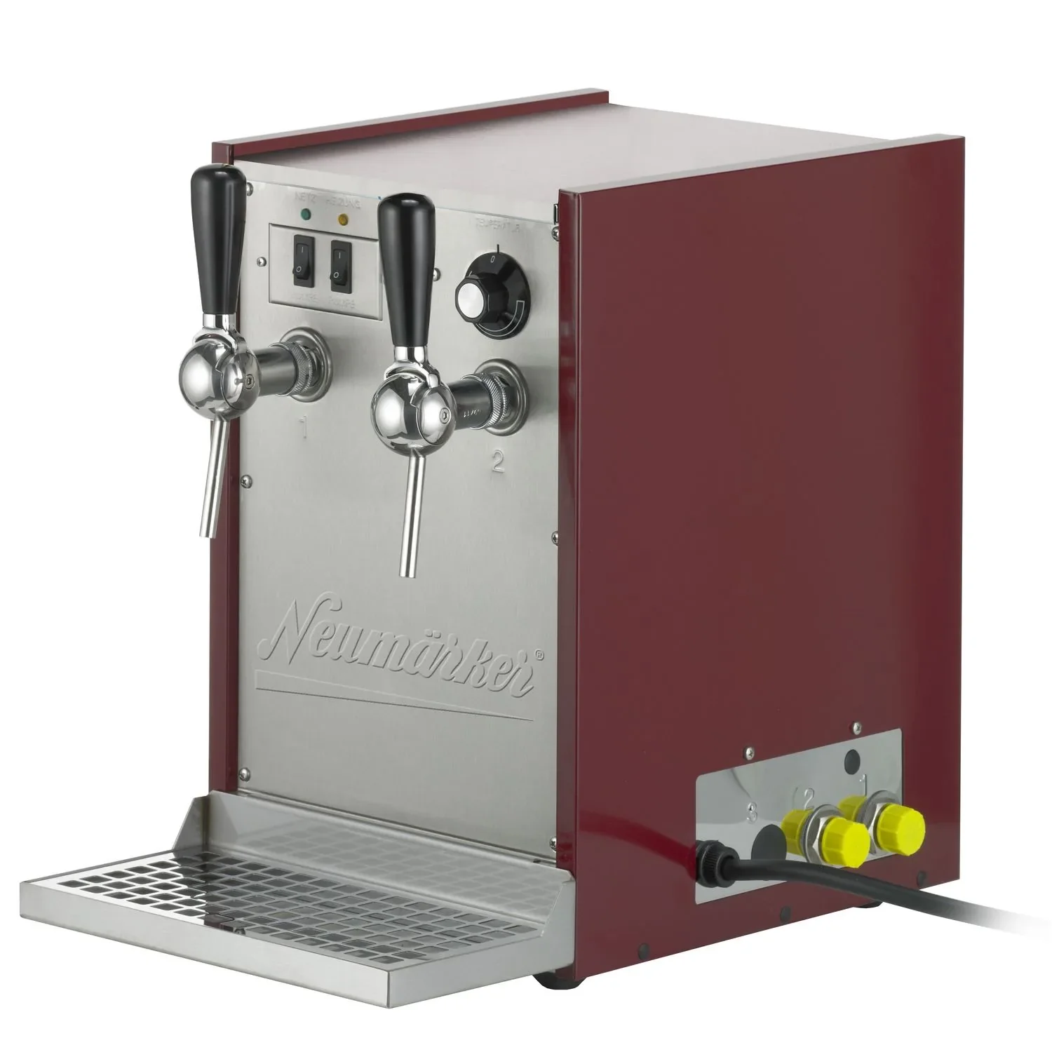 "Glühweinzapfanlage, Getränke durchlauferhitzer - Heiße Spitze®, 100L/h | 2 Zapfhähne | 35°- 85°C Regler | Integrierte Pumpe image"