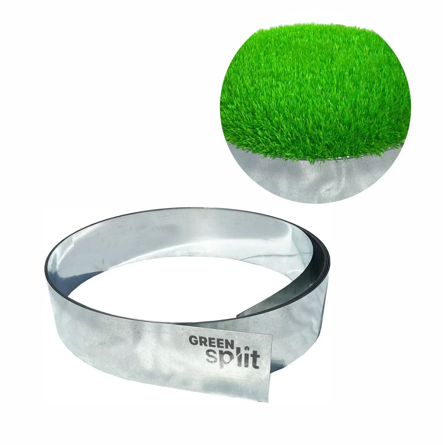 "Rasenkantenband Metall Alu/Zink 20 cm x 15 Meter | Rasenkanten | Beeteinfassung | Beetumrandung | Beetbegrenzungen image"