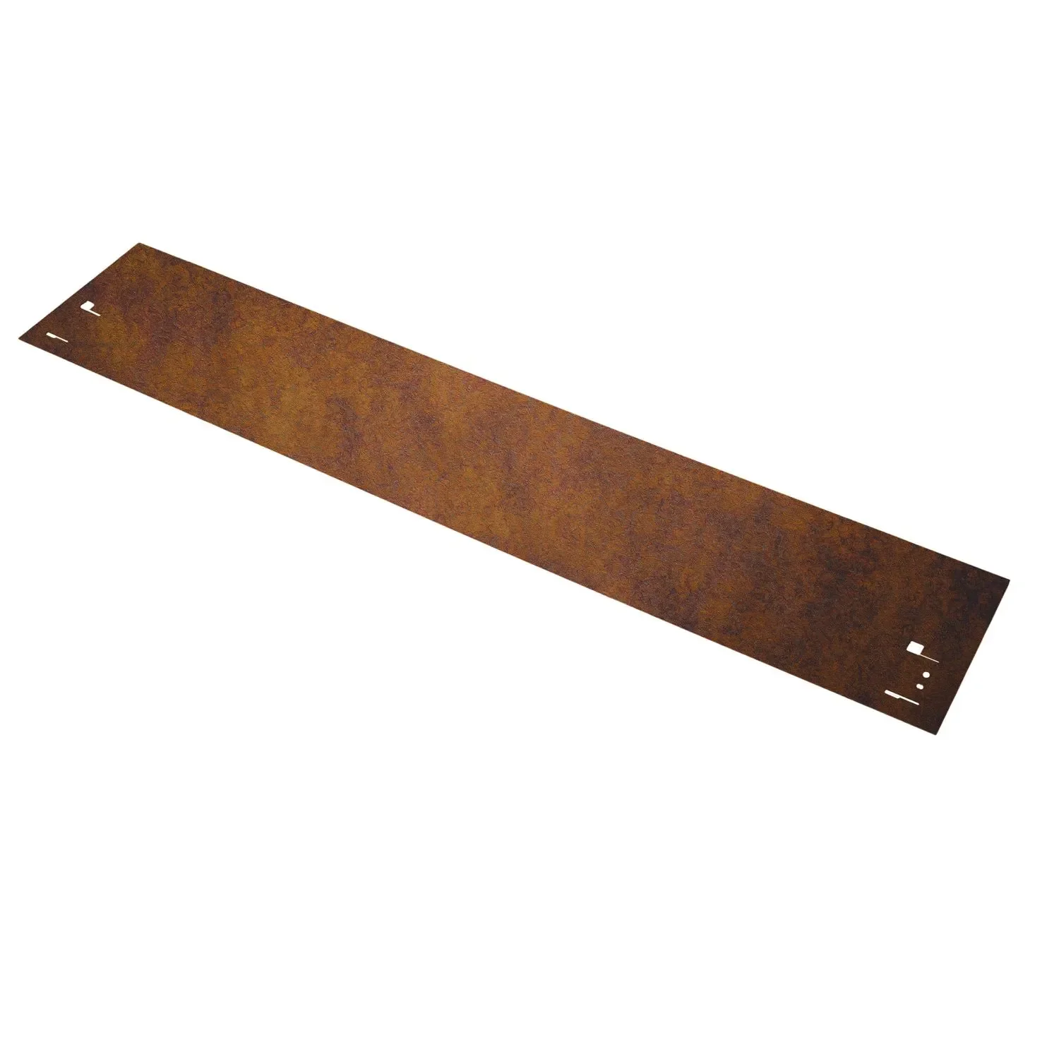 "Rasenkante Cortenstahl 70 cm lang, 13,5 - 18,5 cm hoch, Beeteinfassung, Beetumrandung - Metall feuerverzinkt, Breite: 13.5 cm image"