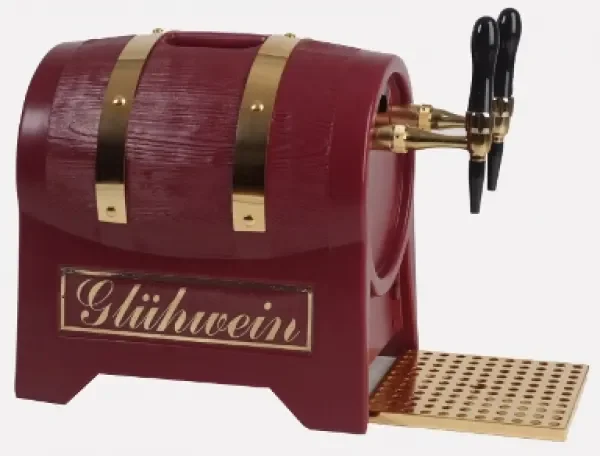 "Glühweinzapfanlage, Getränke durchlauferhitzer - Special Edition Rot mit elektrischer Pumpe, 9 kW, 2-leitig image"