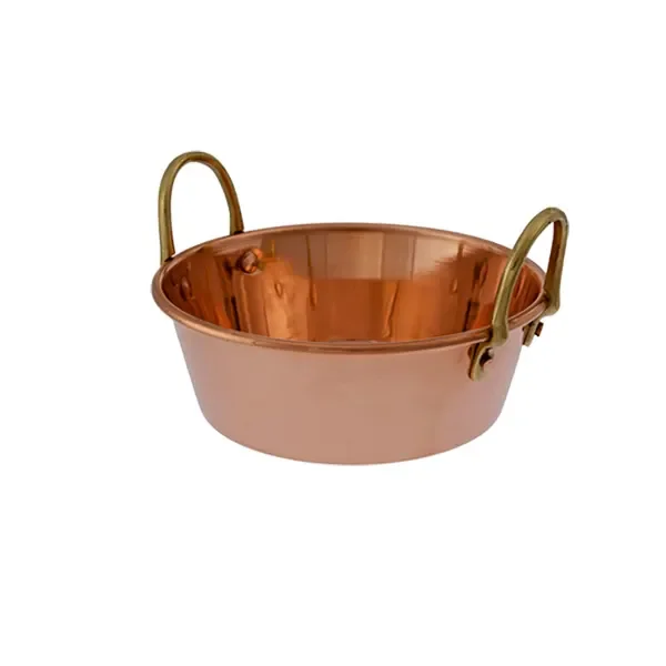 Topf, Marmeladentopf - Kupfer und Messing, Durchmesser: 30 cm