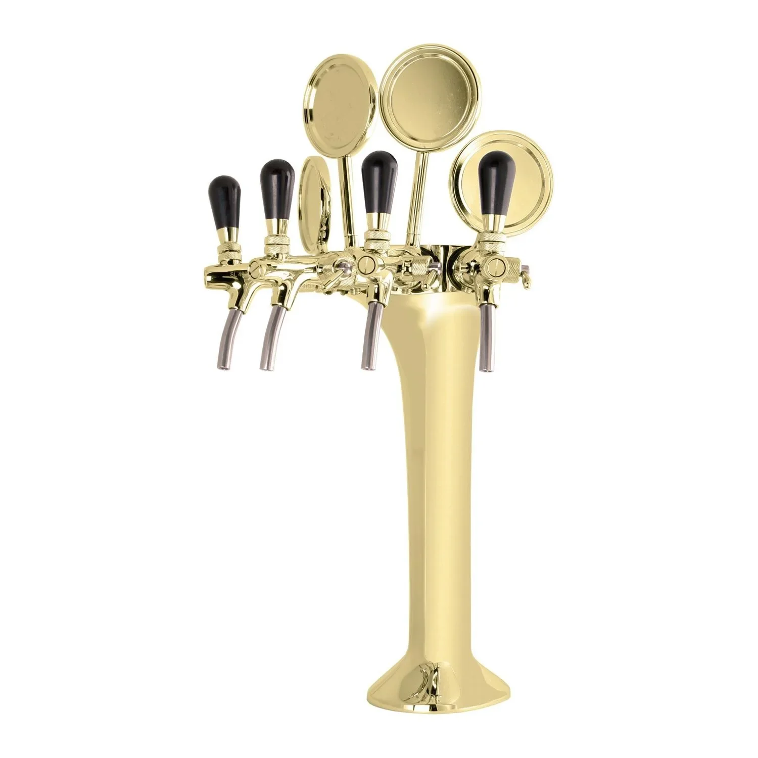Schanksäule, Bierzapfsäule 4-leitig - Elegante & Hochwertige für Bars & Restaurants, "Topp-Qualität!"