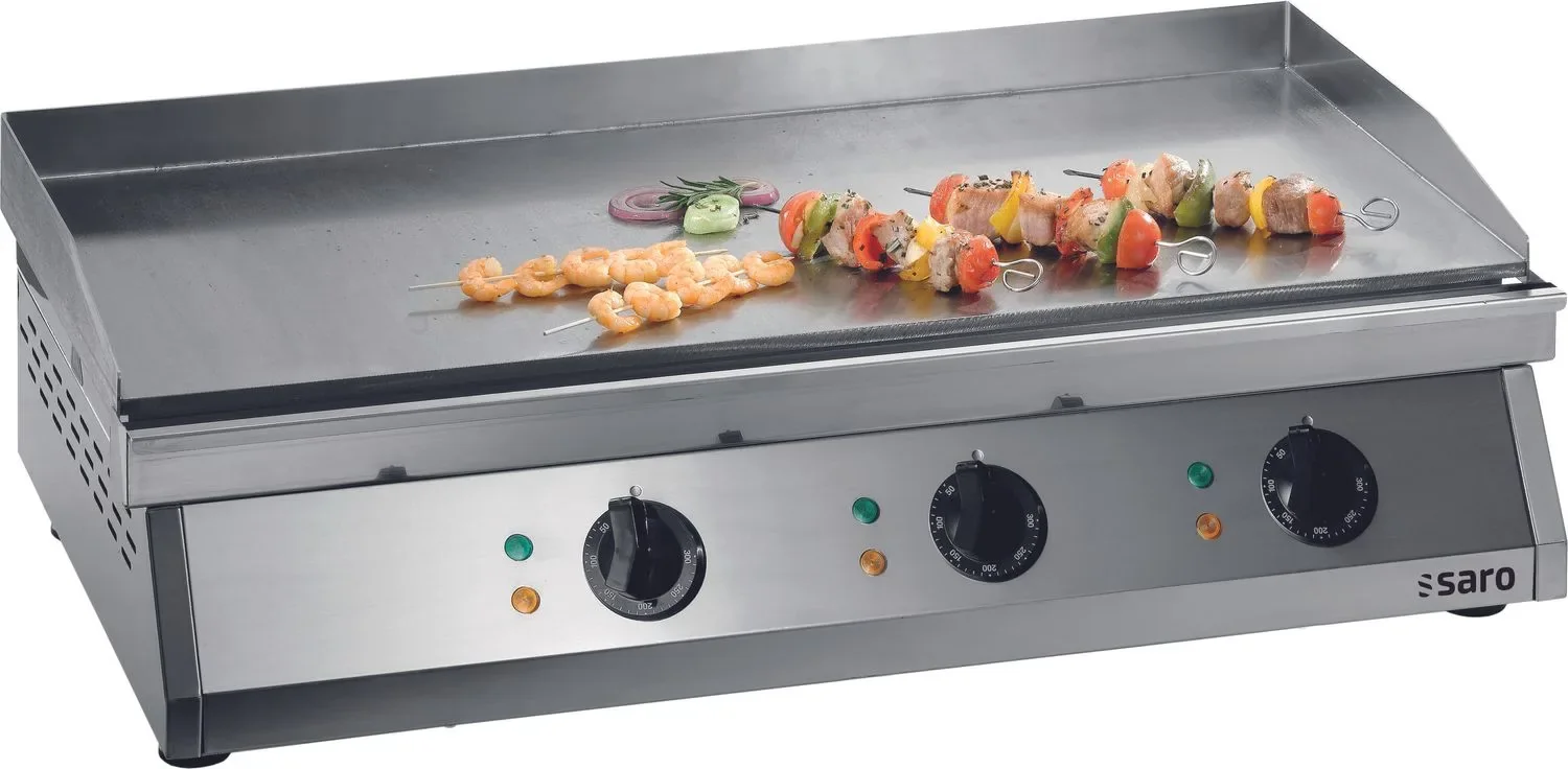 Saro Griddleplatte aus Edelstahl, Fry Top 760 - Glatte Bratplatte
