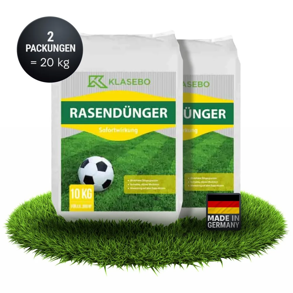 20kg Rasendünger Sofortwirkung KLASEBO 21+6+12 NPK