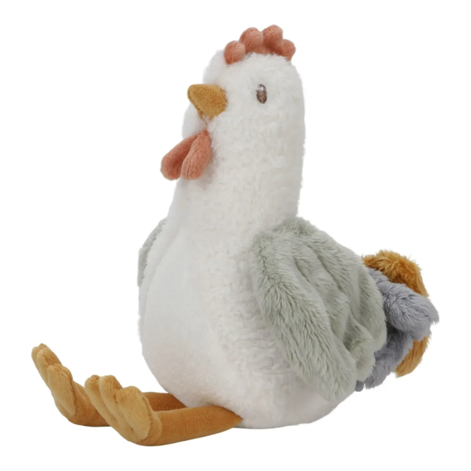 Little Dutch Kuscheltier, Plüschtier, Stofftier Huhn - Little Farm, aus weichem Stoff - Perfekt zum Spielen & Schmusen, 17cm