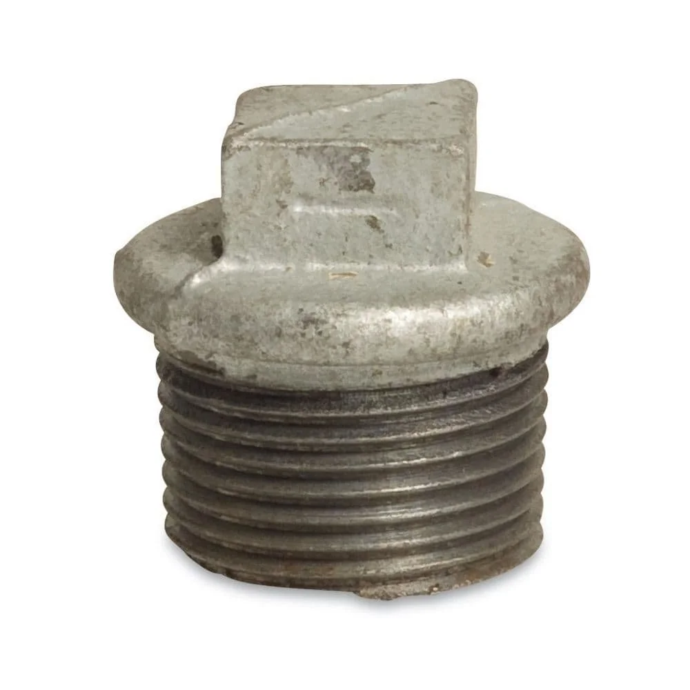 Gewindefitting, Temperguss Stopfen, 2 Zoll AG