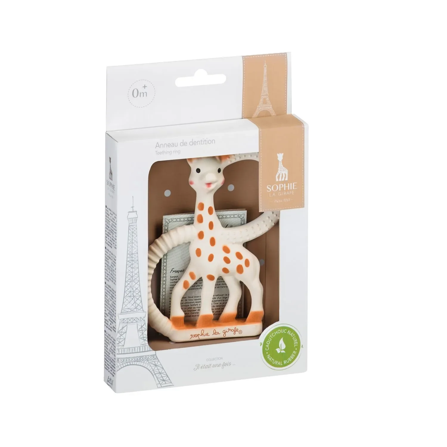 Sophie la girafe Beißring, Ringrassel - Naturkautschuk, Version weich