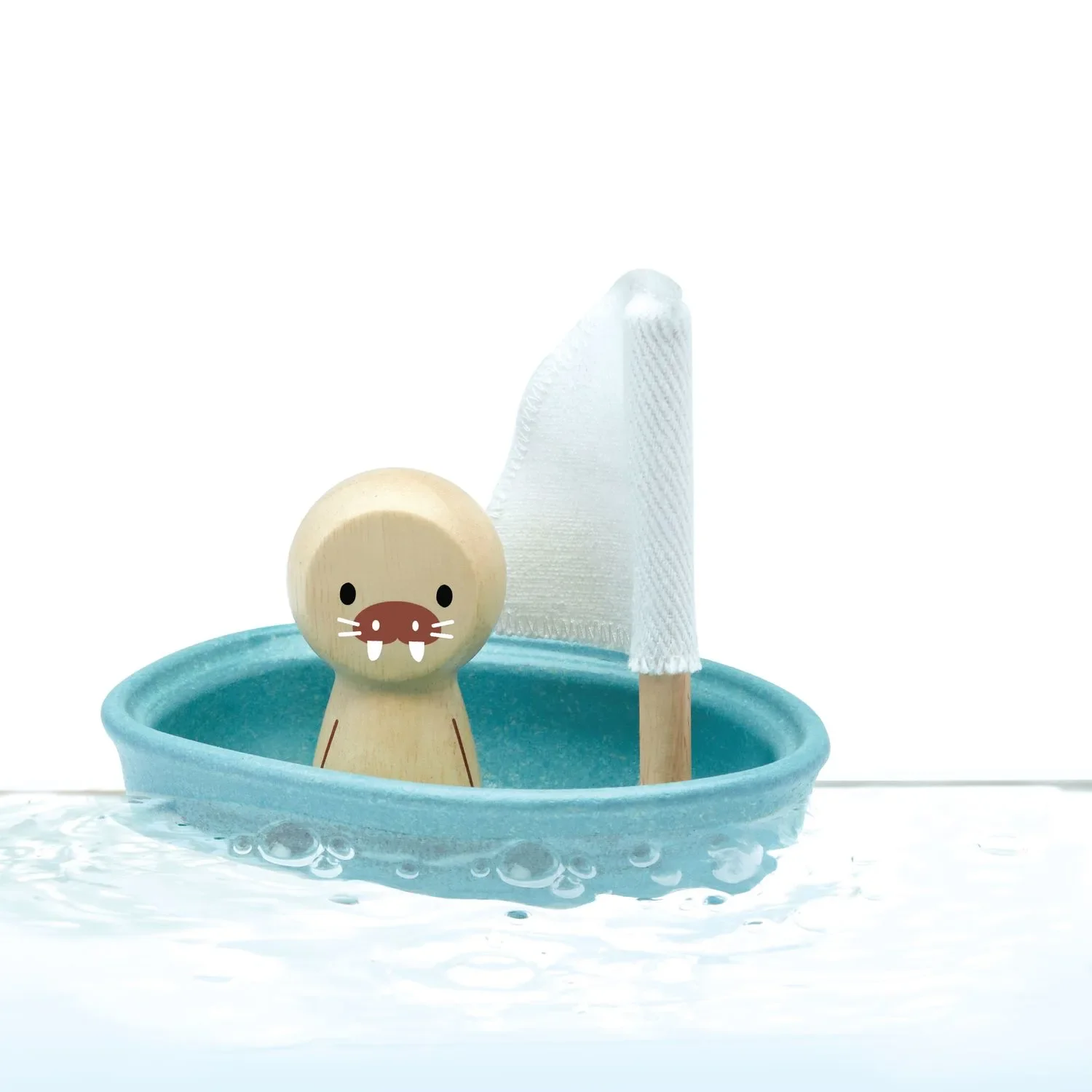 Plan Toys Badewannen Spielzeug Segelboot Modern Rustic Gummibaumholz