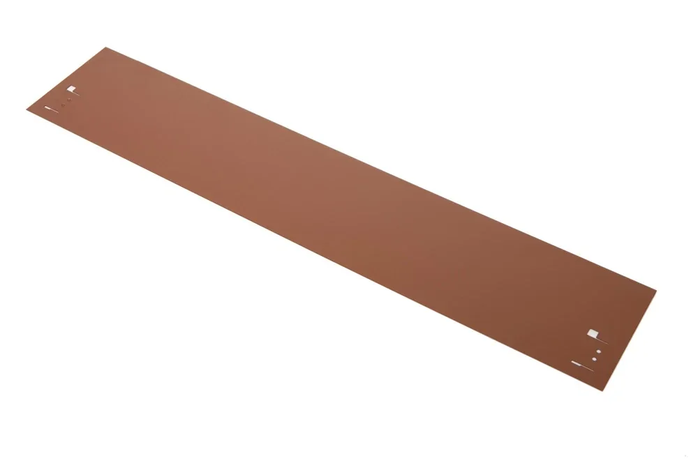 "Rasenkanten Metall Höhe 13.5-18.5 cm Länge 120 cm  | Beeteinfassung | Beetumrandung | Beetbegrenzungen, Farbe: Braun; Größe: 1 Stück 18.5cm image"