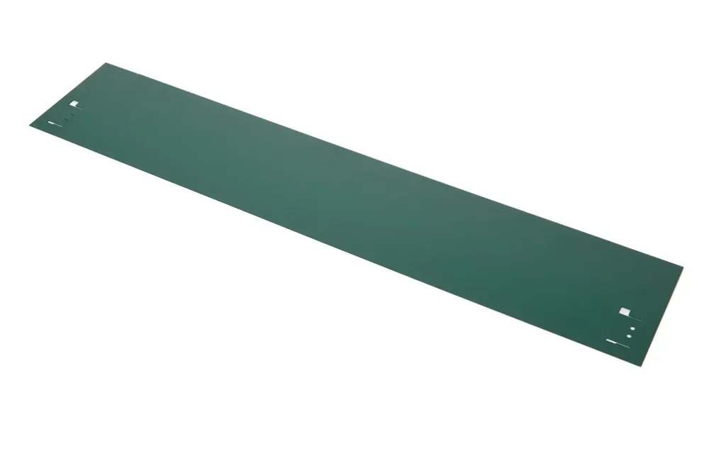 Rasenkanten Metall Höhe 13.5-18.5 cm Länge 120 cm  | Beeteinfassung | Beetumrandung | Beetbegrenzungen, Farbe: Grün; Größe: 10 Stück 18.5cm