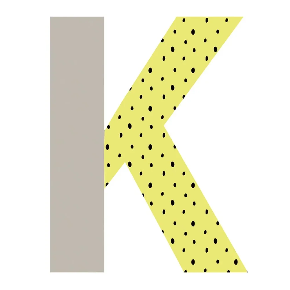Lilipinso Wandsticker Happy Buchstabe K