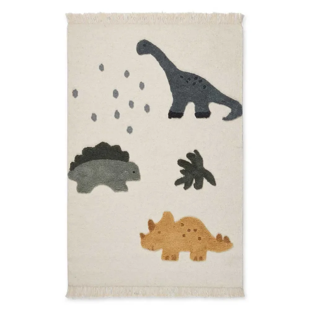 Liewood Bent Kinderteppich Dino beige Multi-Mix