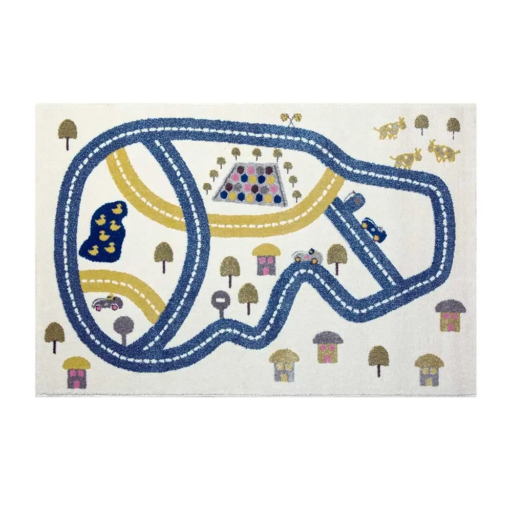 Art for Kids Kinderteppich Rennstrecke