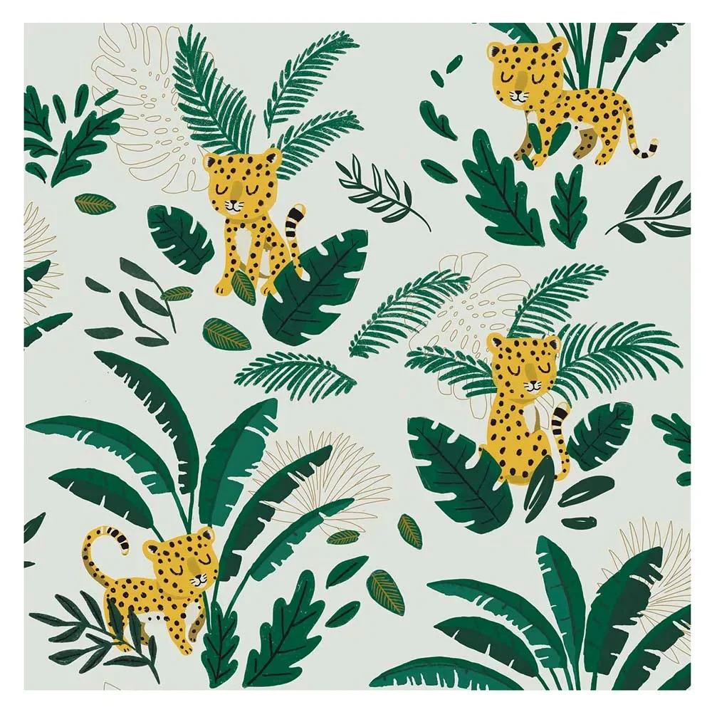 "Lilipinso Vlies Tapete Schlafender Gepard hell image"