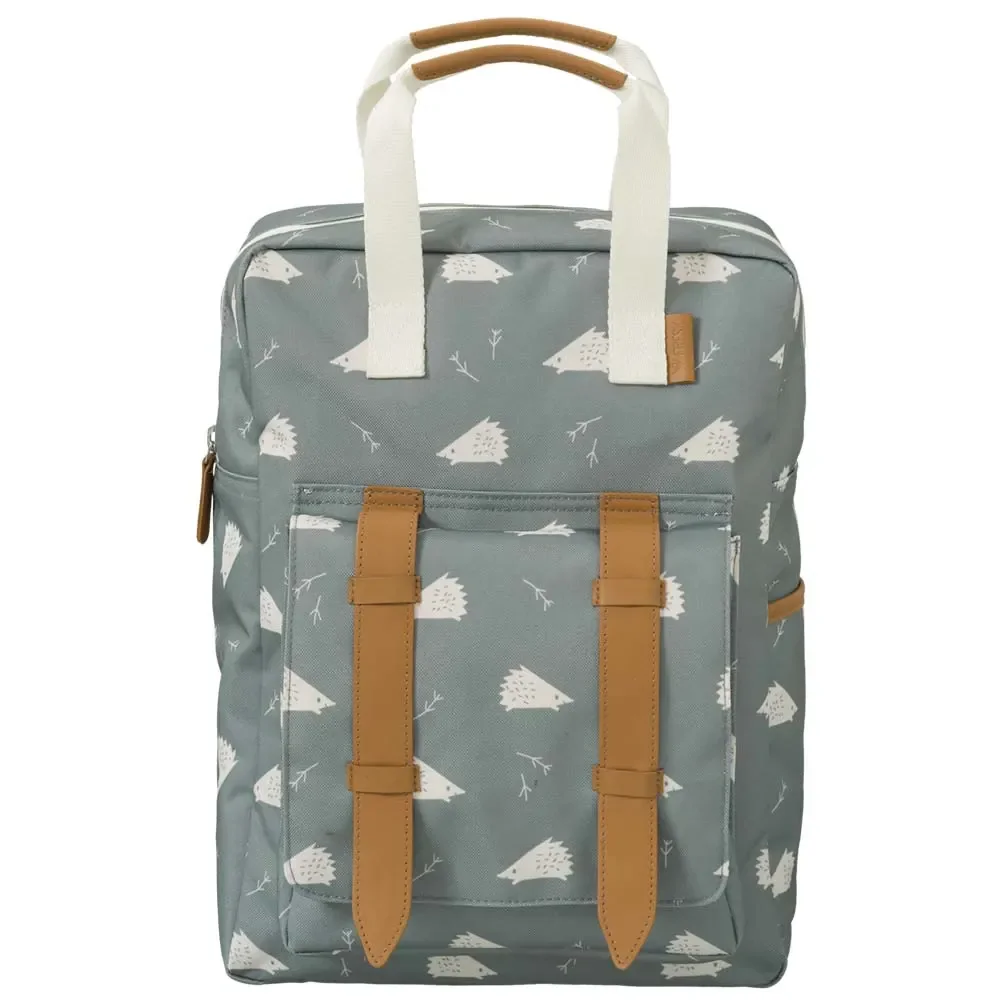 Fresk Kinderrucksack groß Igel blau grau