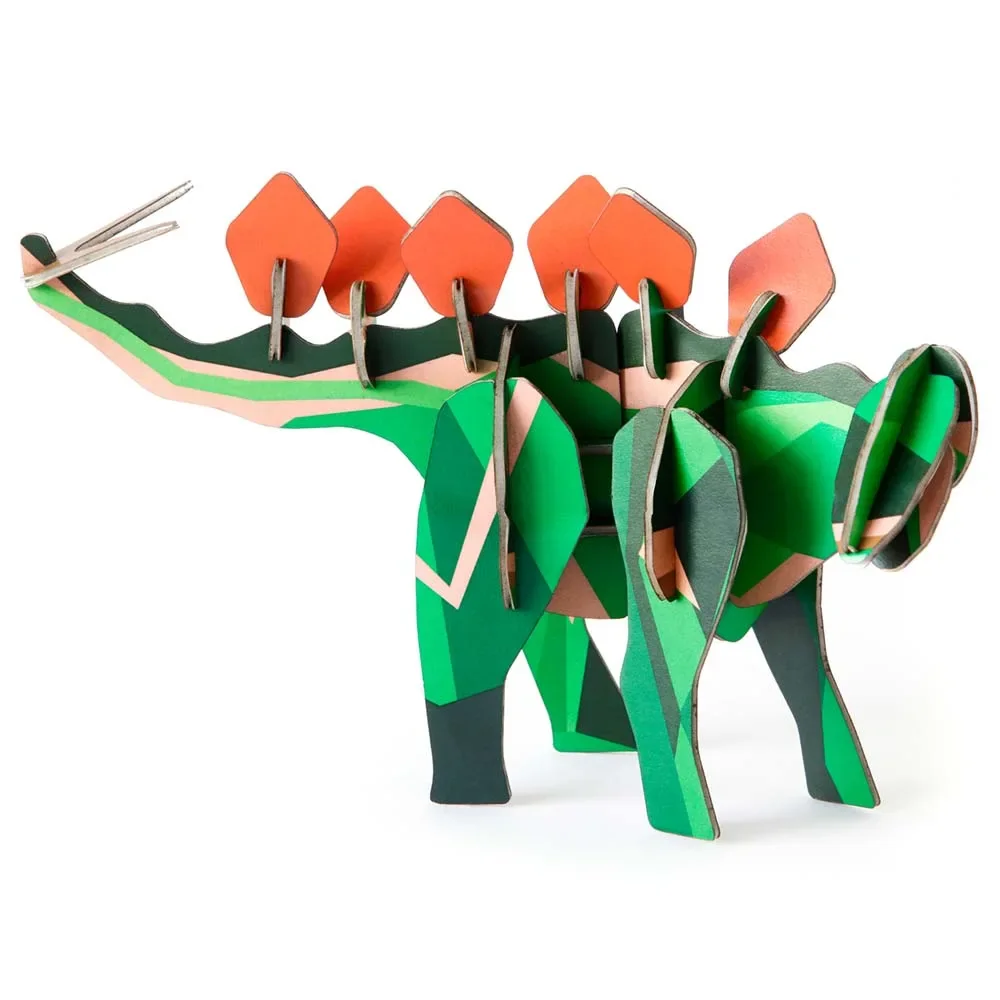3D Dinosaurier Stegosaurus aus Pappe