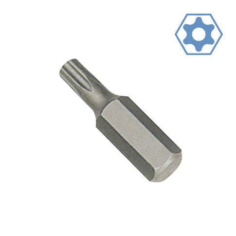 Innensechskant Bit T45 mit Stirnloch, S2 Stahl