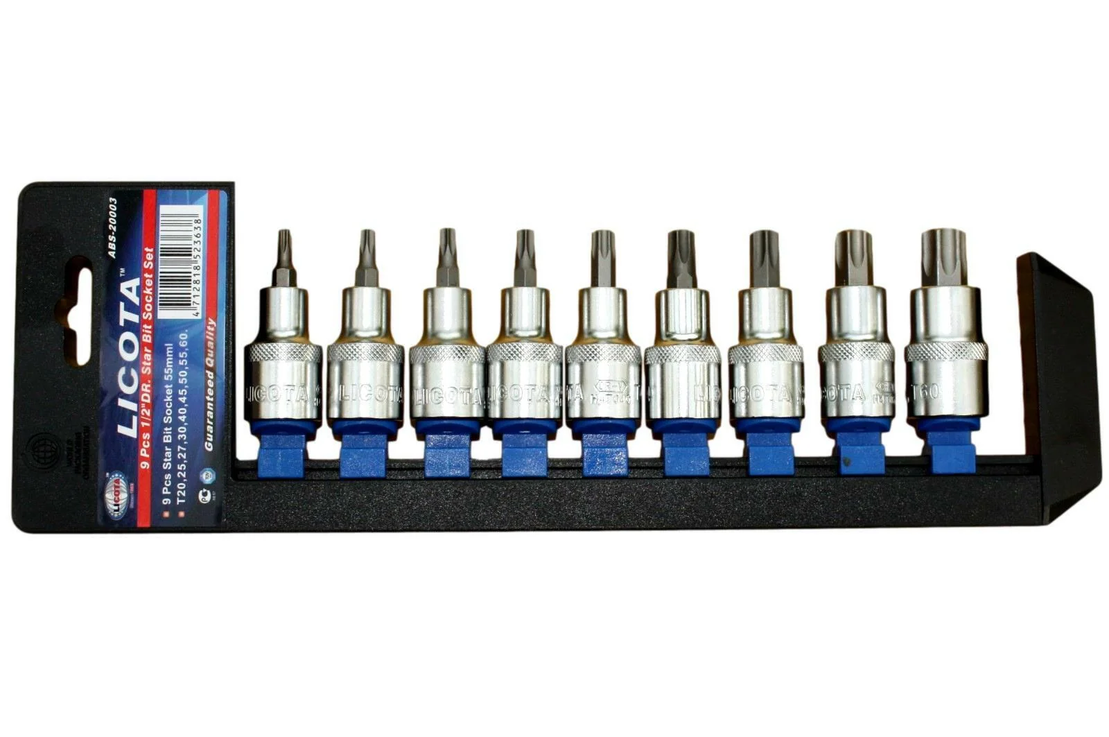 9-teiliges Torx Stecknuss Set T20 bis T60
