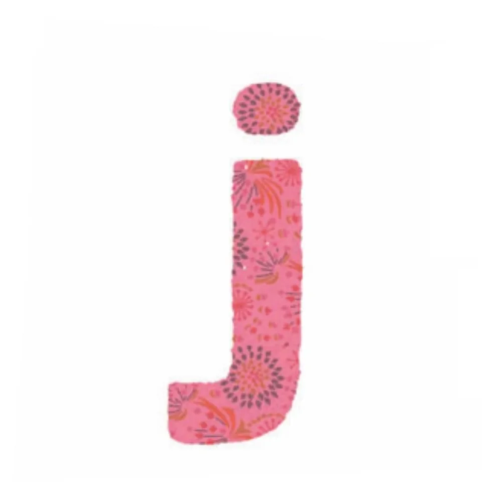 Lilipinso Sticker rosa Buchstabe j