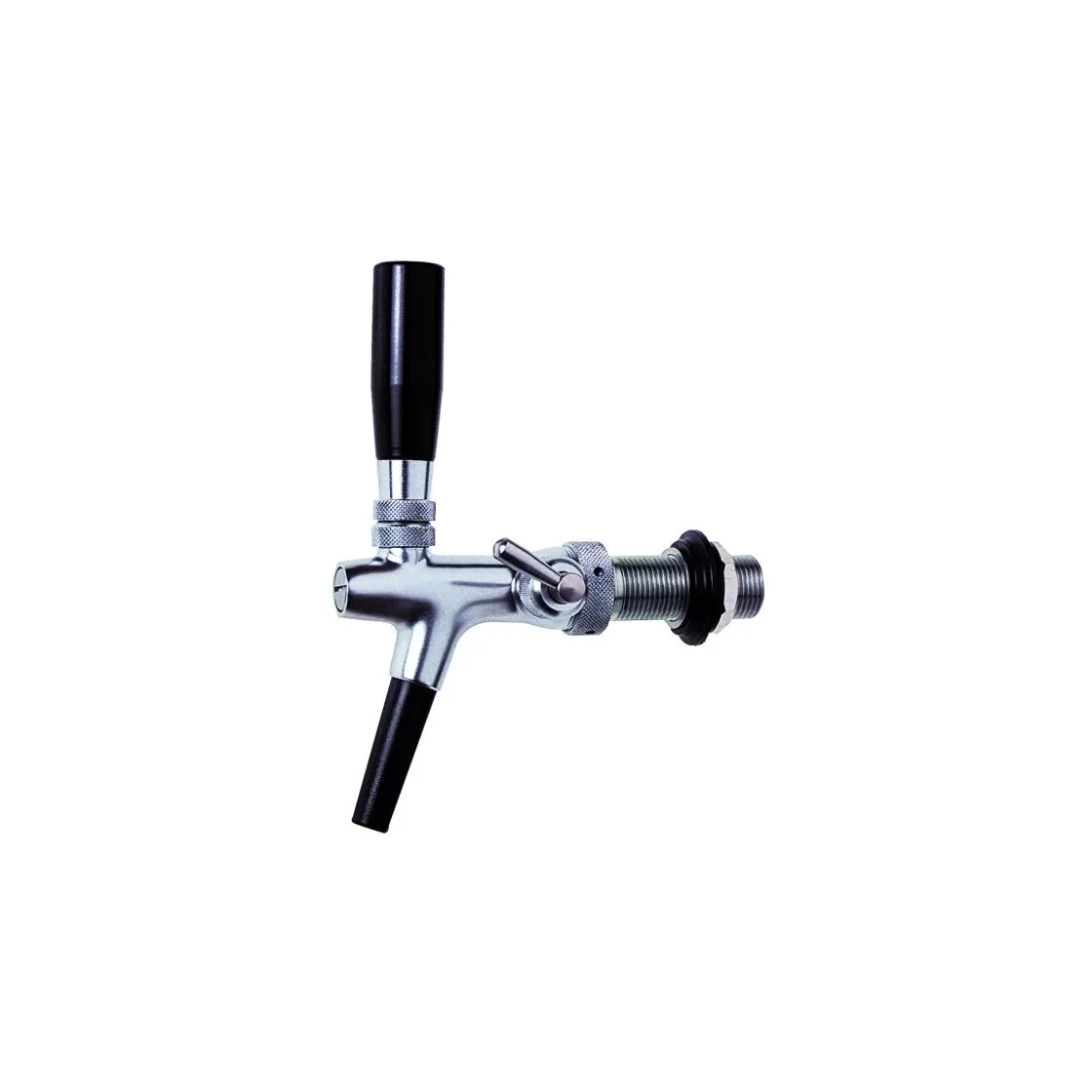 Verchromter Zapfhahn mit 10-mm-Anschluss