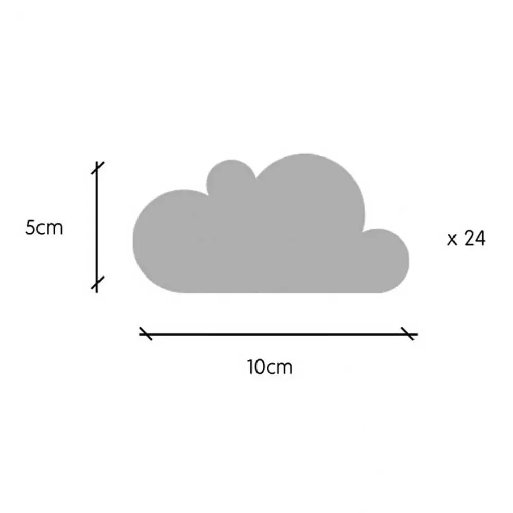tresxics Wandsticker Wolken rosa