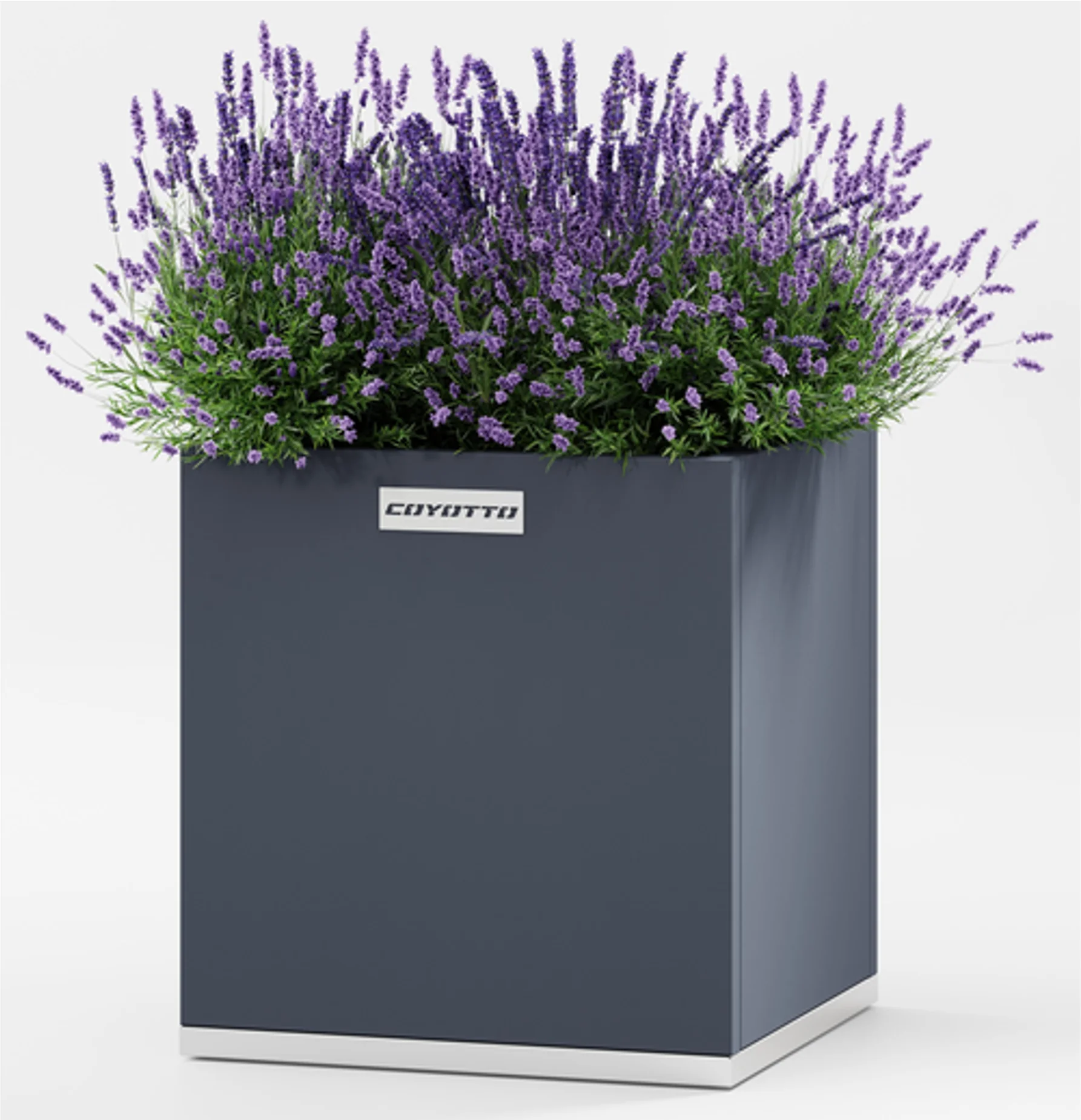 "Quadratischer Stahl Pflanzkübel 60x60x75cm, Verzinkt, Metall Pflanzgefäß image"