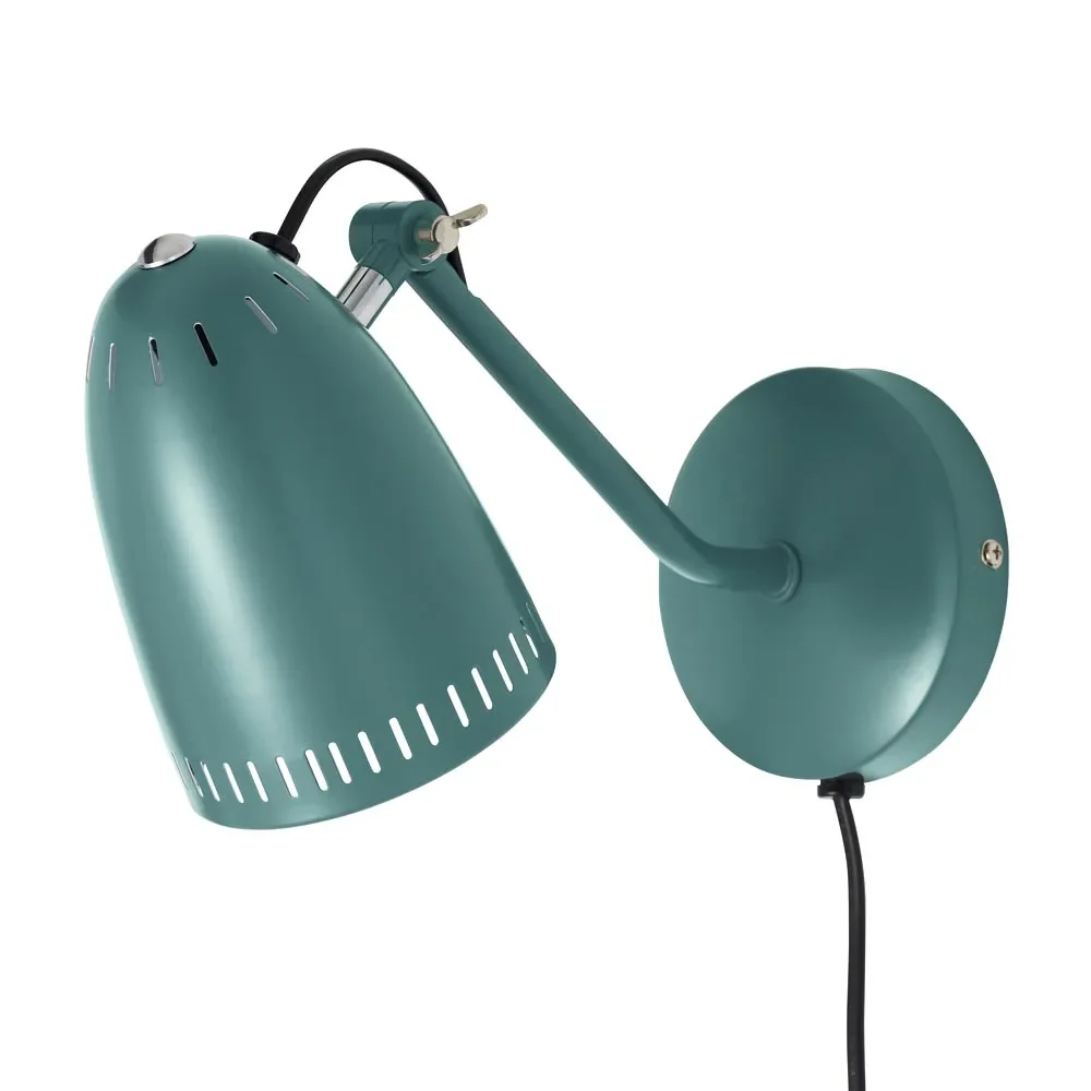 Superliving Wandlampe Metall Dynamo matt dunkel mint