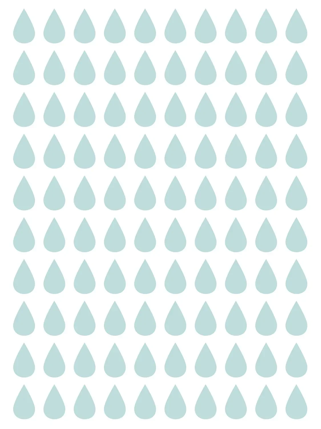 Lilipinso Wandsticker Basics Tropfen, Farbe: mint