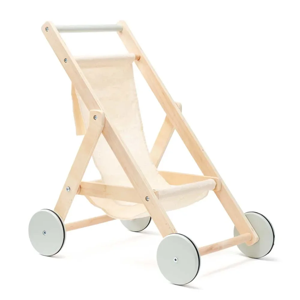 "Kids Concept Puppen Buggy Holz natur image"