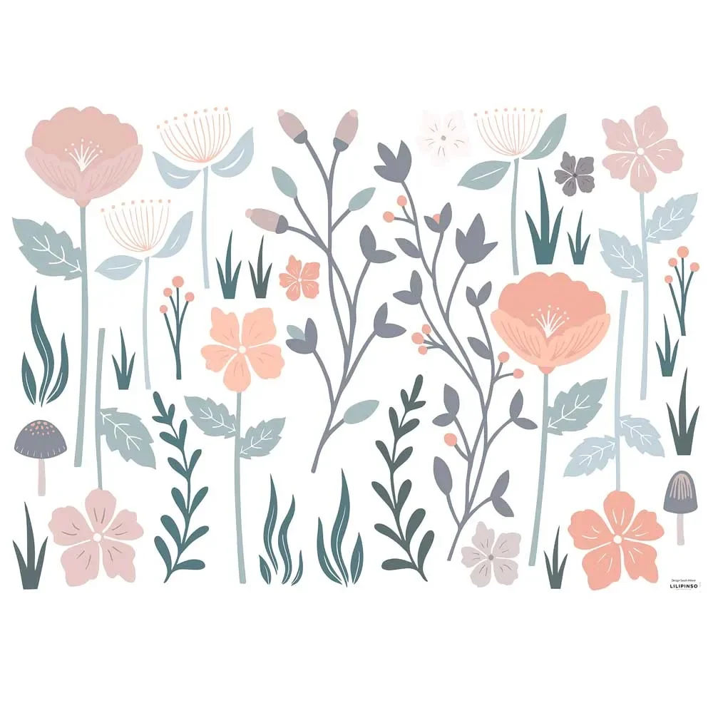 Lilipinso Wandsticker L Stielblüten