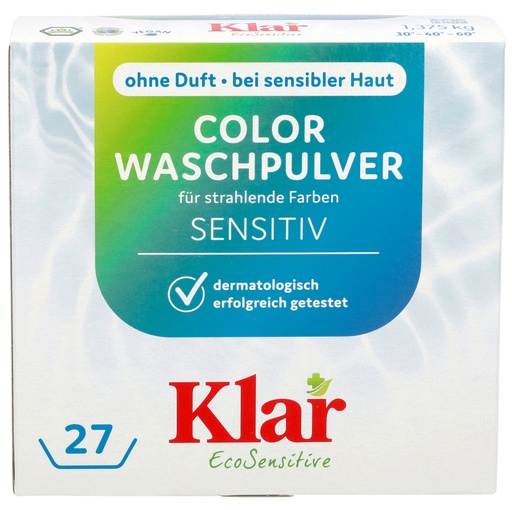 KLAR Color Waschmittelpulver ohne Duft 1,375 kg