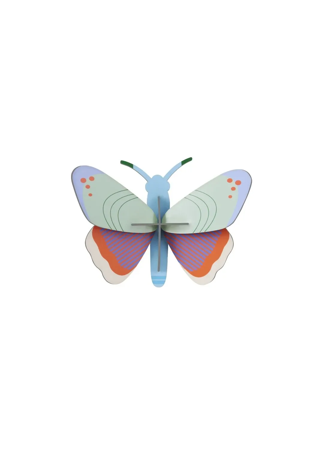 "Studio ROOF Ornament, Bastel-Set, 3D Wandobjekt - Gepunkteter Schmetterling image"