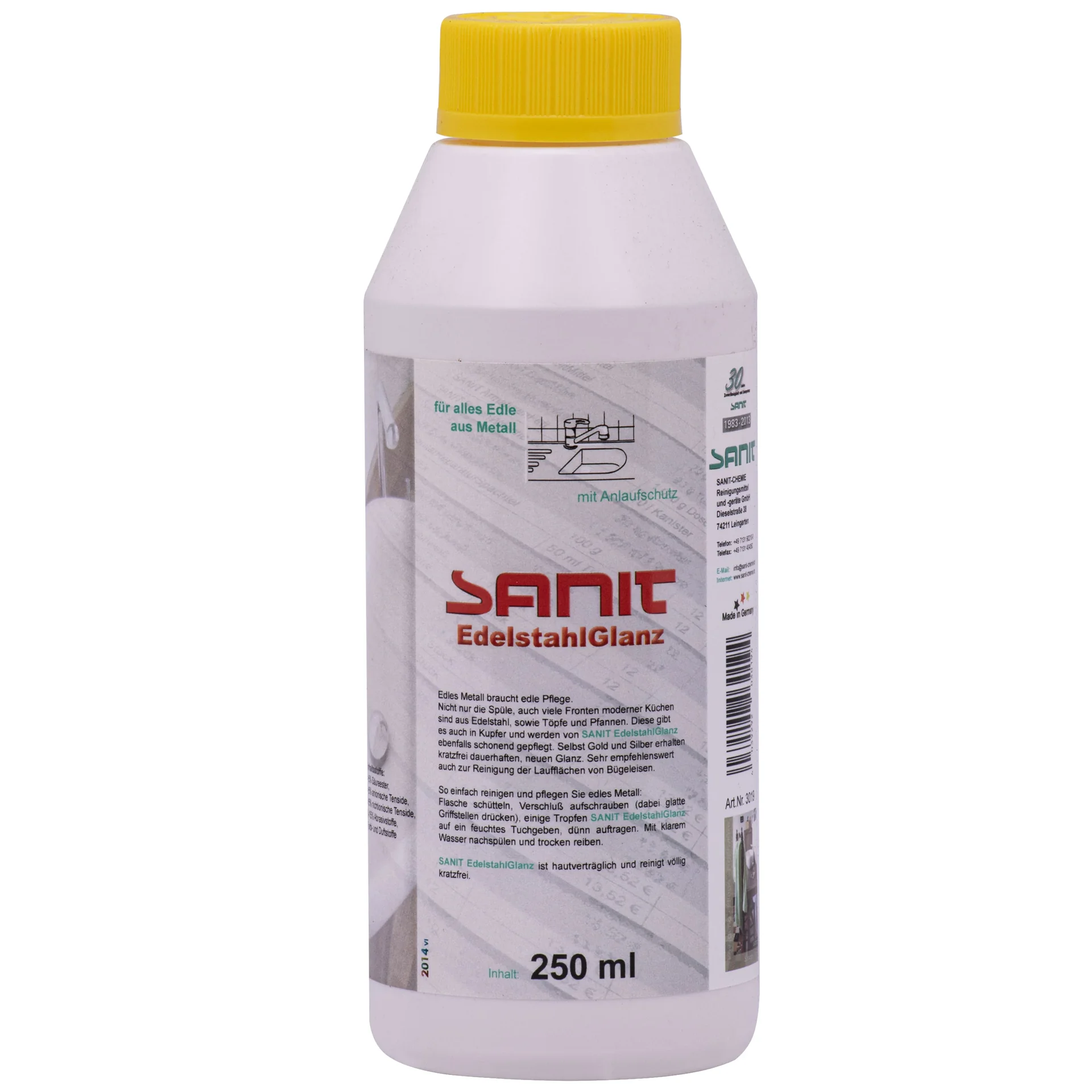 "SANIT Edelstahlglanz 250 ml image"