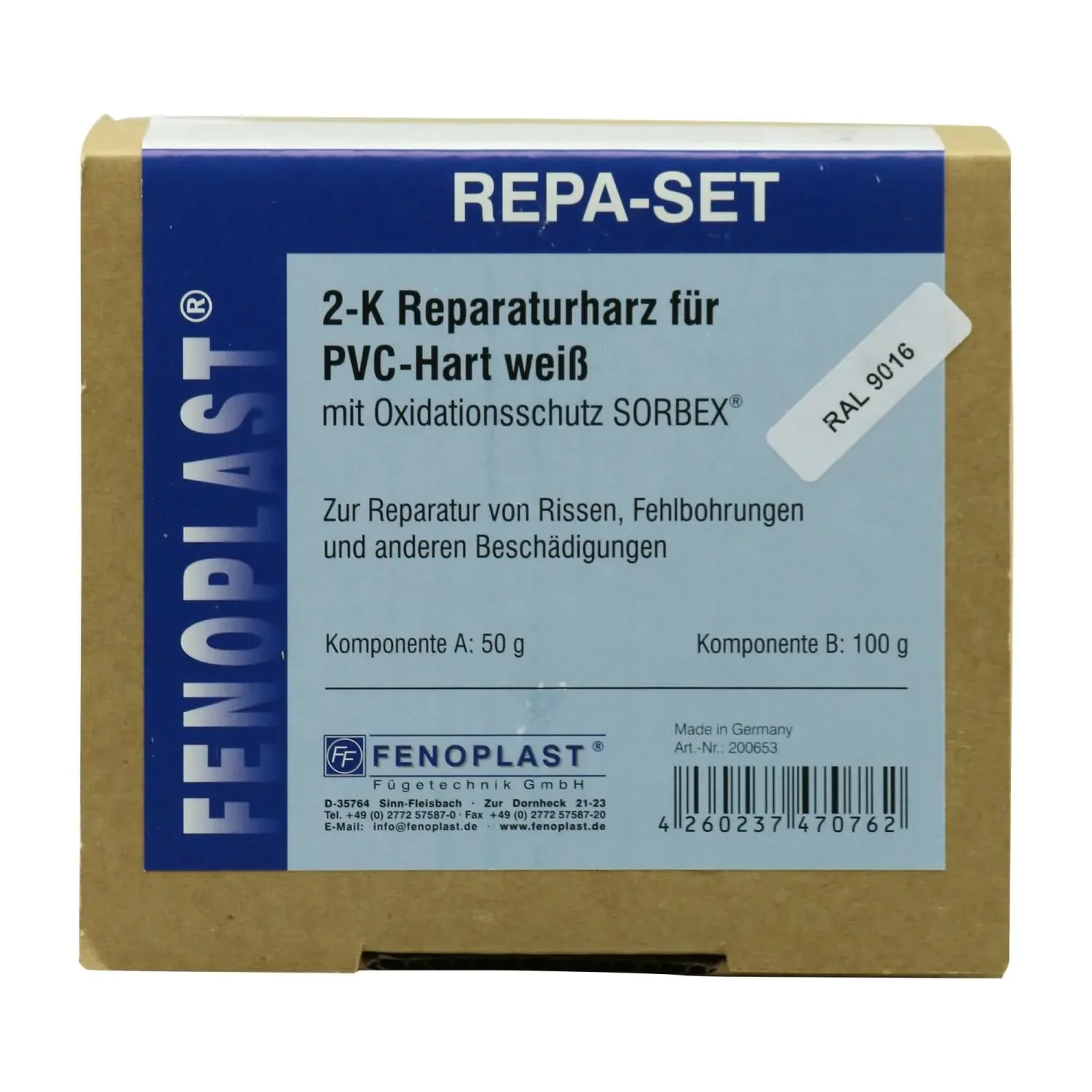 FENOPLAST Reparatur SET RAL 9016