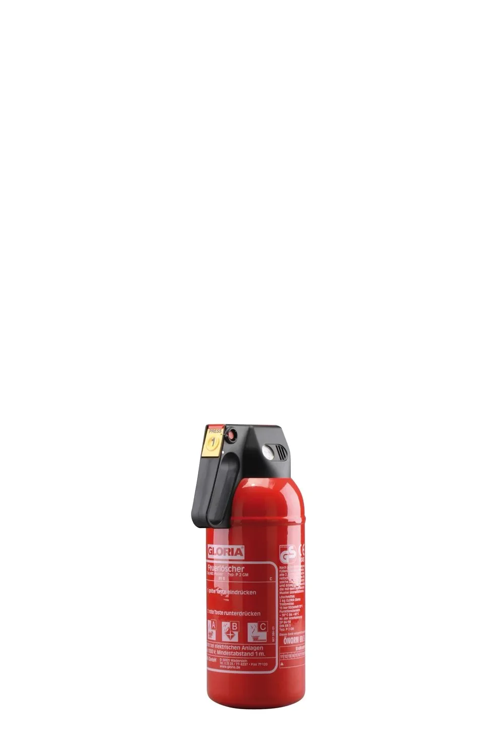 "Feuerlöscher, Pulverlöscher - P 2 GM, mit Kfz.-Halter - Kompakter ABC-Löscher für Ihr Auto image"