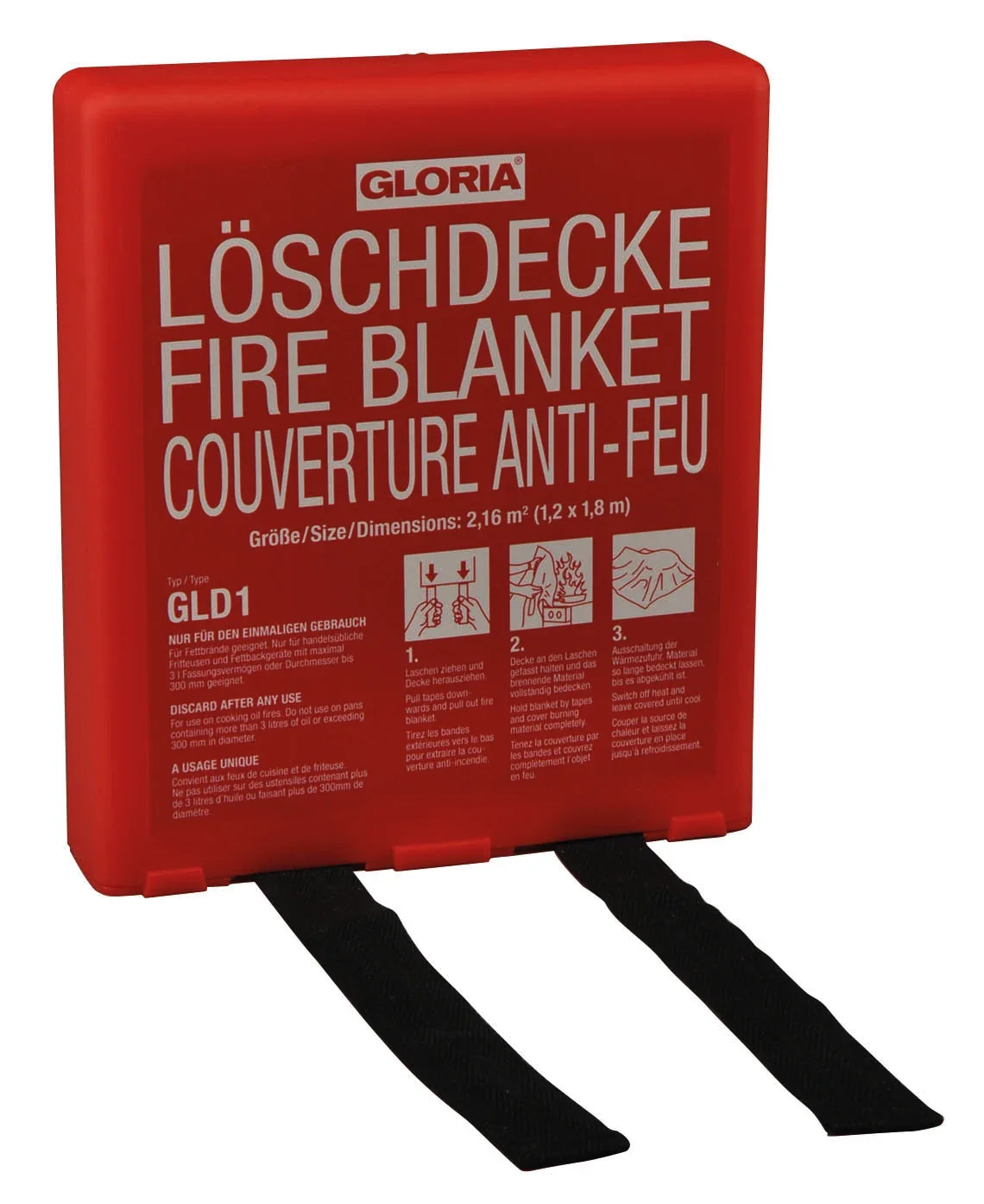 Löschdecke - GLD1, Silikonbeschichtete Glasfaserdecke für Küche & Haushalt