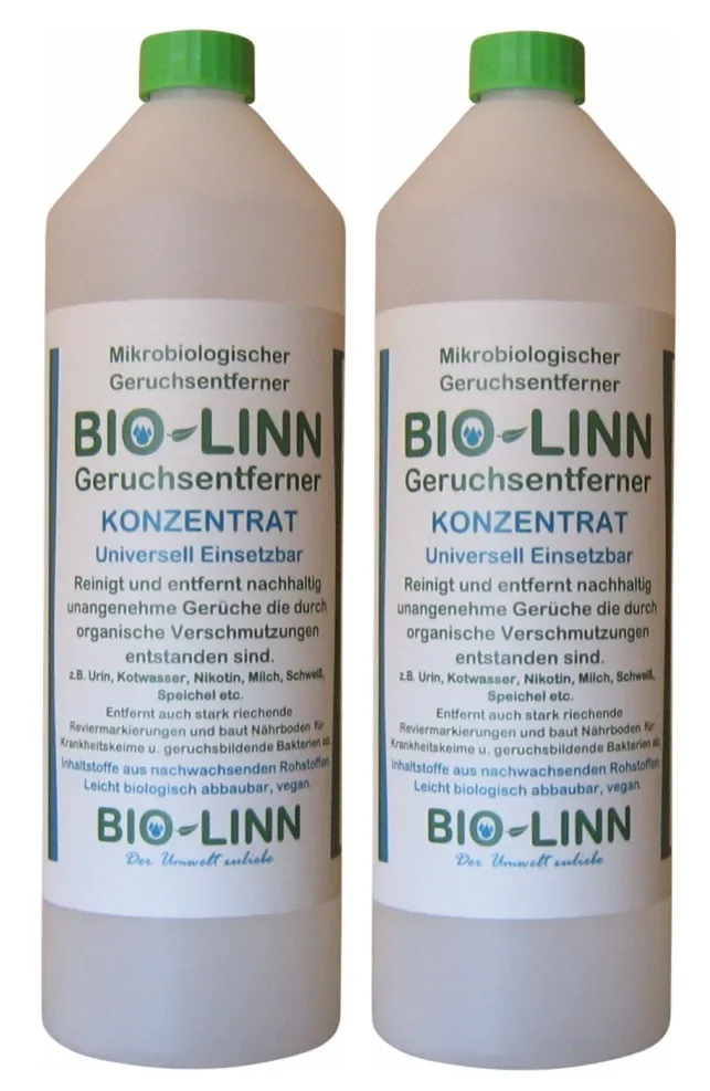BIO-LINN Geruchsentferner Konzentrat 2 x 1 Liter