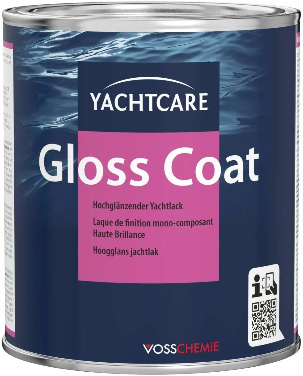YACHTCARE Gloss Coat 750 ml grau hochglänzender Yachtlack
