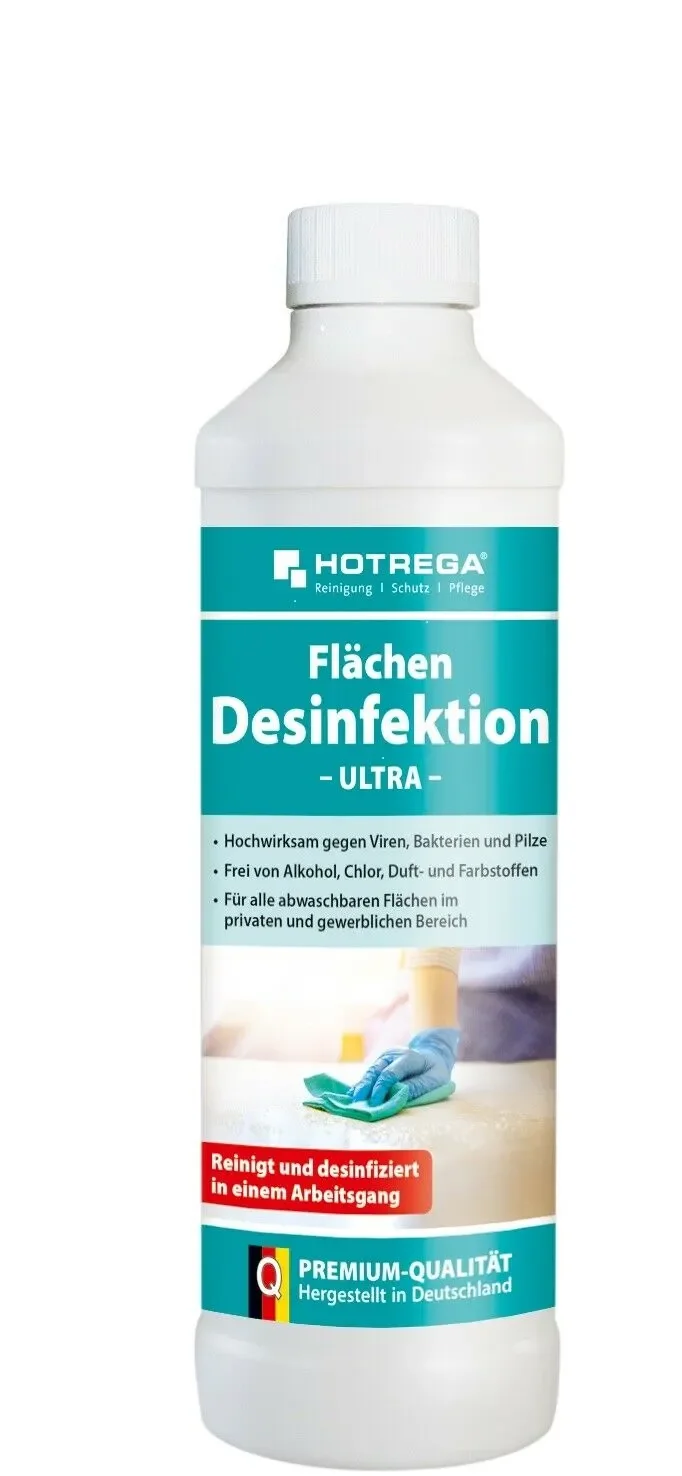 "HOTREGA Flächendesinfektion Ultra 500 ml 24 Flaschen á 500 ml image"