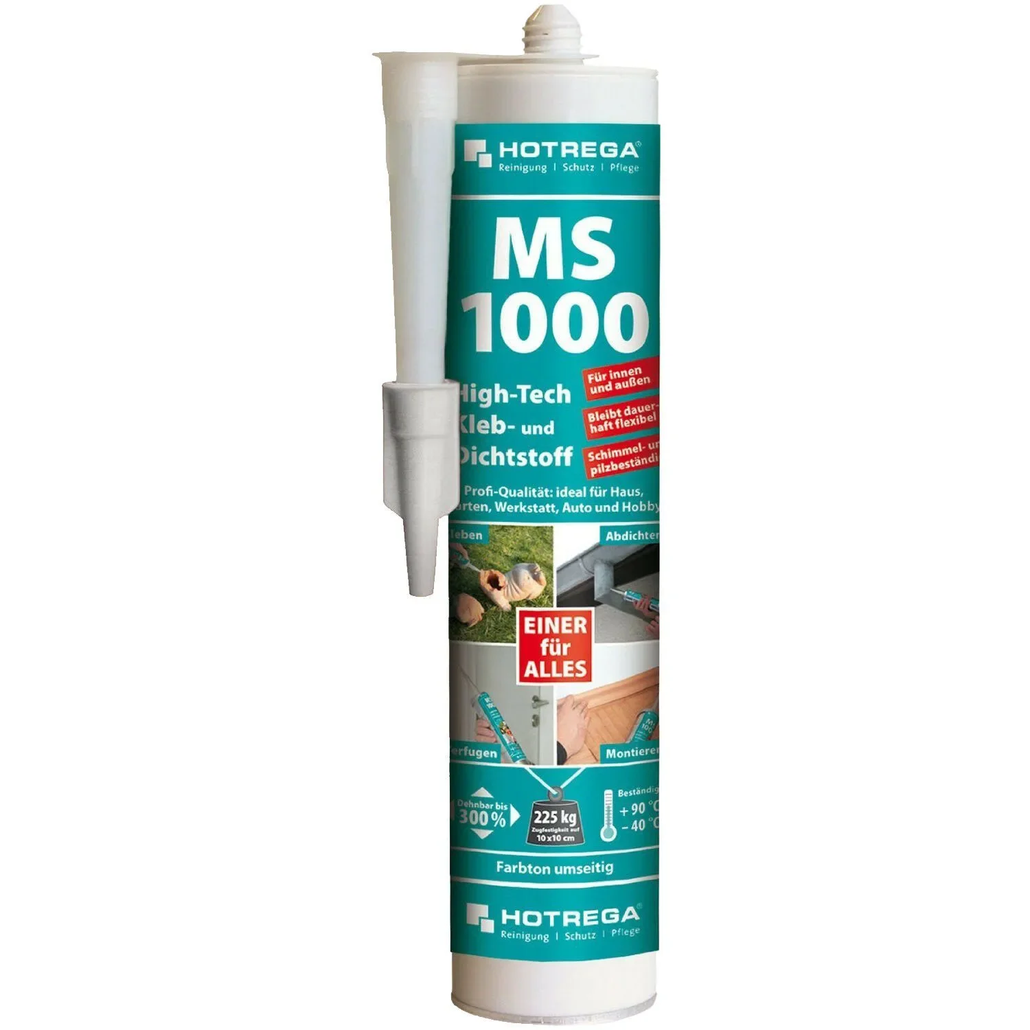 "HOTREGA MS 1000 High Tech Kleb- und Dichtstoff 5 x 290 ml grau image"