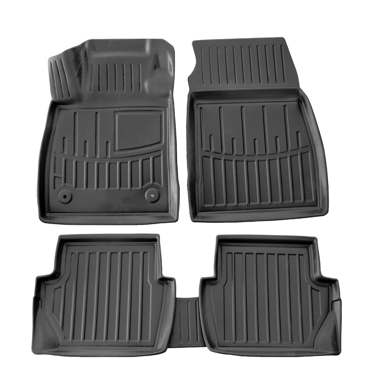 "Gummifußmatten Auto für Ford Fiesta (2017-...), 3D, passgenau, geruchsfrei, rutschfest image"