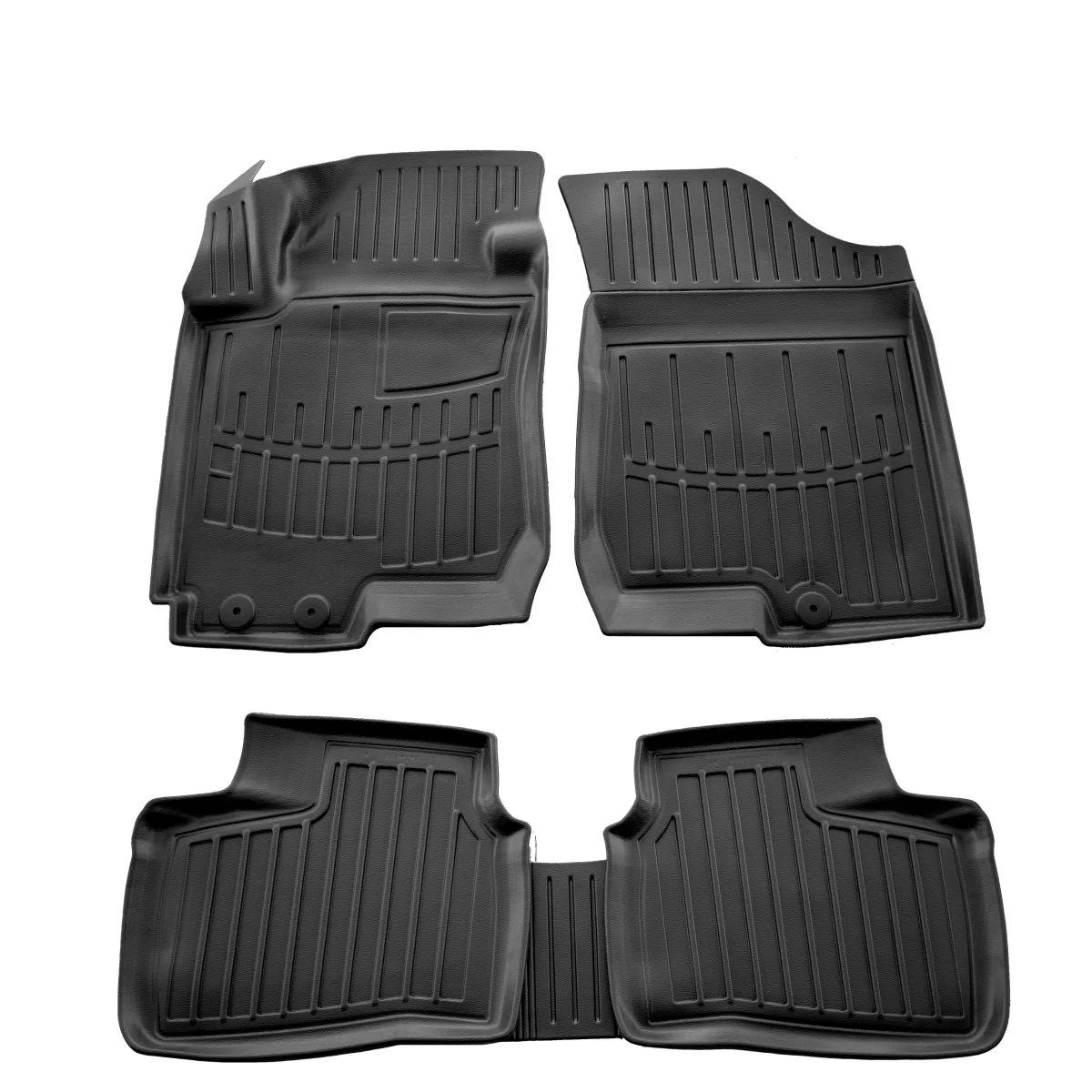 "Fußmatten Auto, Gummifußmatten 3D für HYUNDAI i30 (FD) (2007-2012), passgenaue Autofußmatten image"