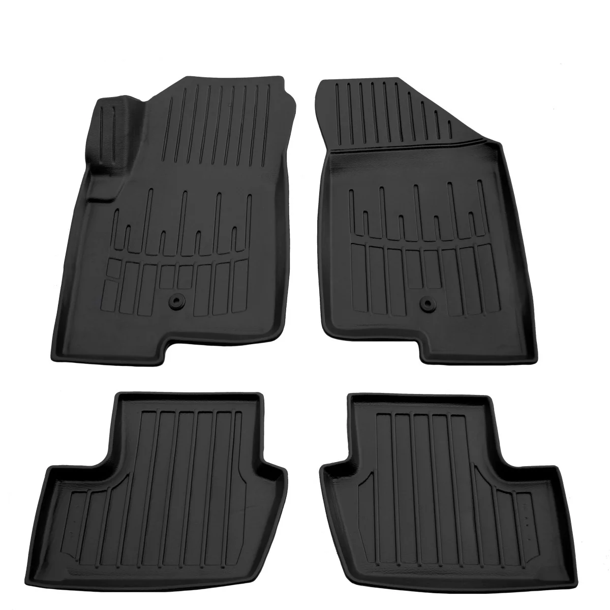 "Gummifußmatten Auto 3D für JEEP Patriot (2007-2016), passgenaue Autofußmatten, mit 1 Clip image"