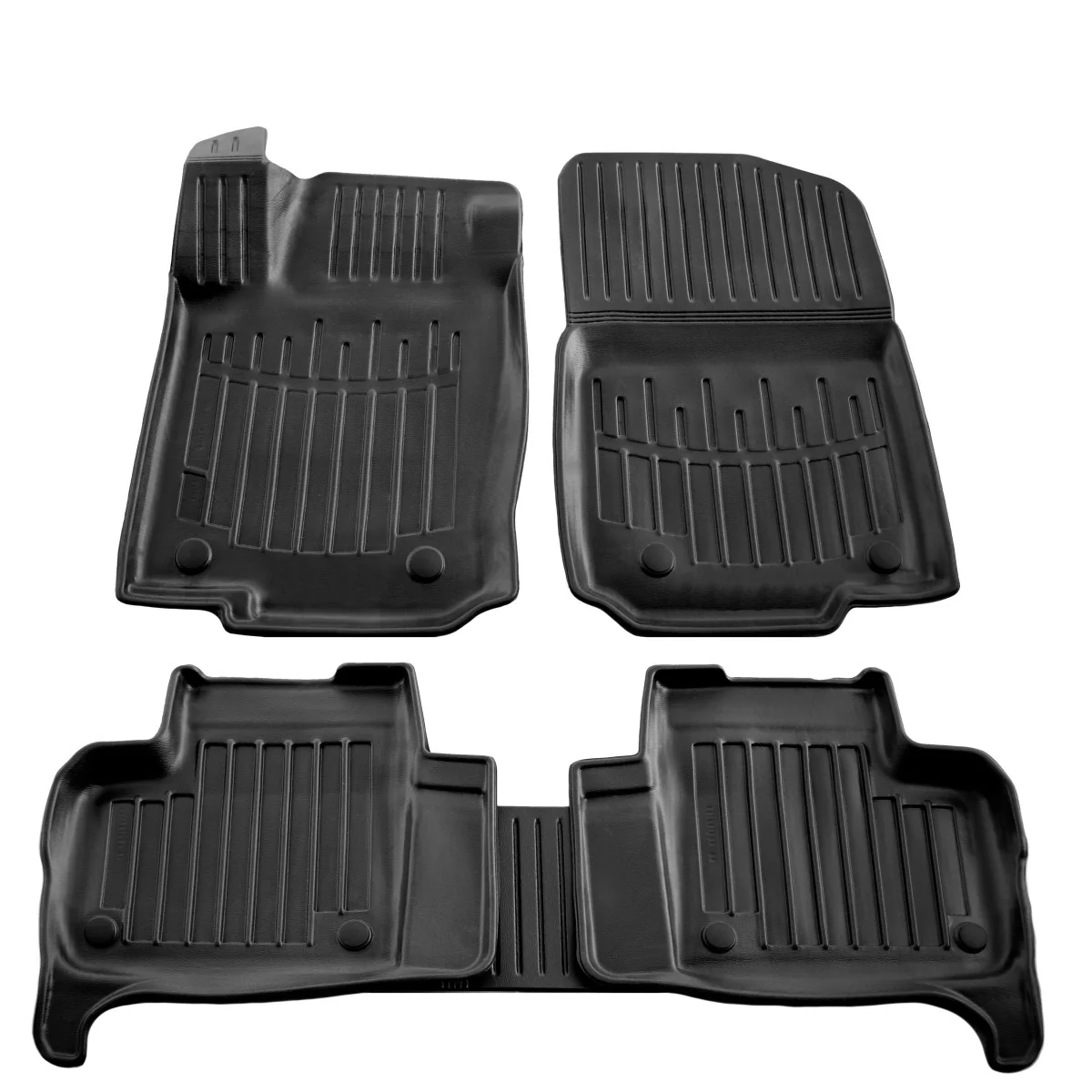 "Gummifußmatten Auto 3D für Mercedes Benz X166 GLS (2015-2019), passgenau, rutschfest, mit hohem Rand image"