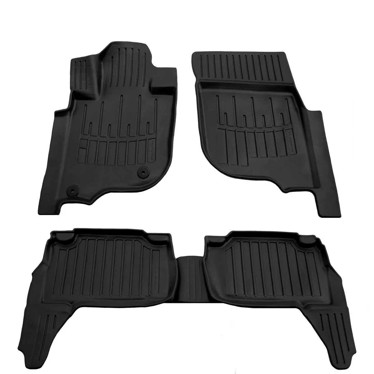 Fußmatten Auto, Gummimatten Auto 3D für MITSUBISHI Pajero Sport III (2015-...), passgenaue Autofußmatten