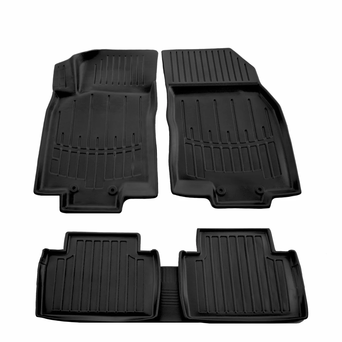 Gummifußmatten Auto, Autofußmatten Gummi 3D für NISSAN Rogue (T32) (2013-2020), passgenaue Autofußmatten