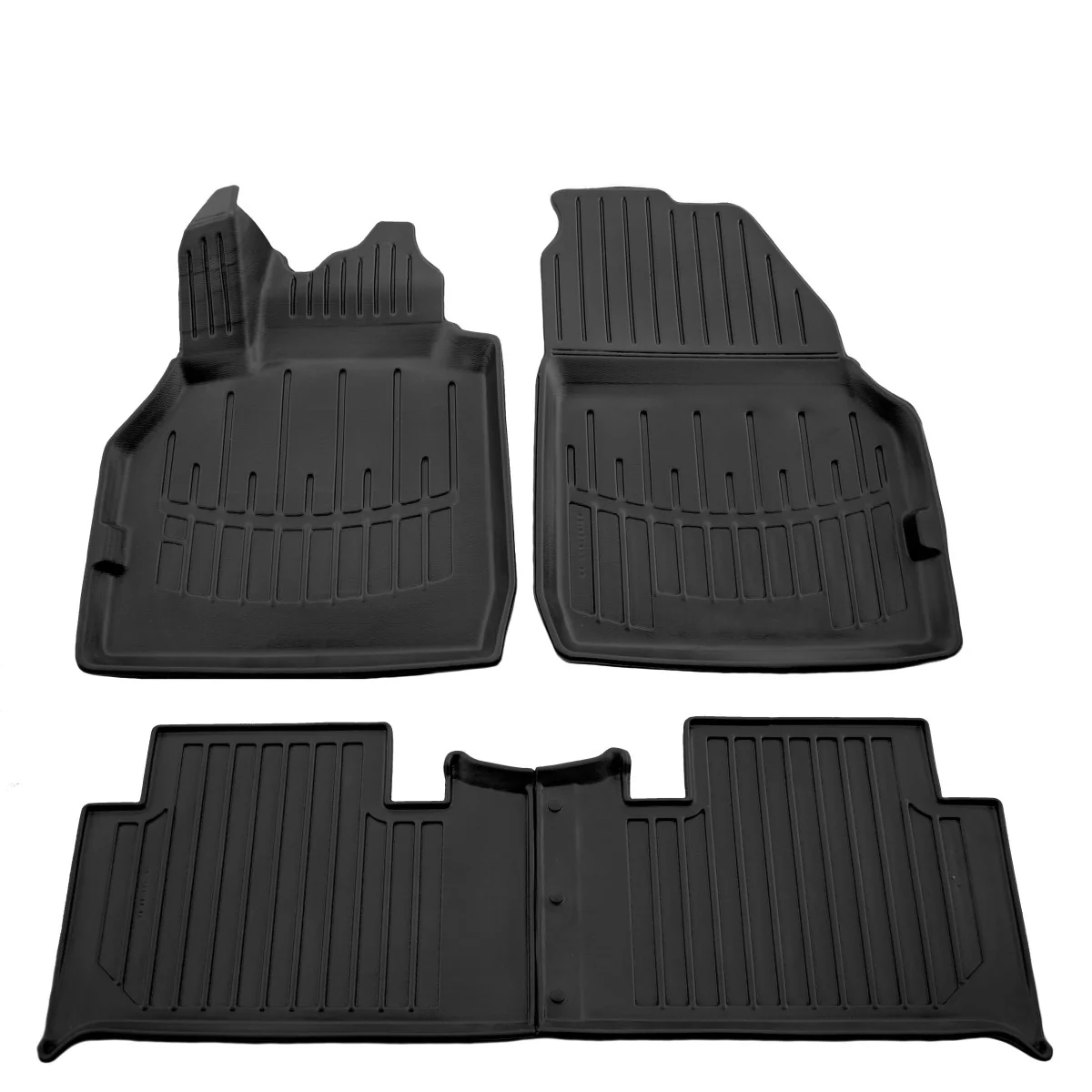 Fußmatten Auto, Gummimatten Auto 3D für RENAULT Scenic II (2003-2009), passgenaue Autofußmatten