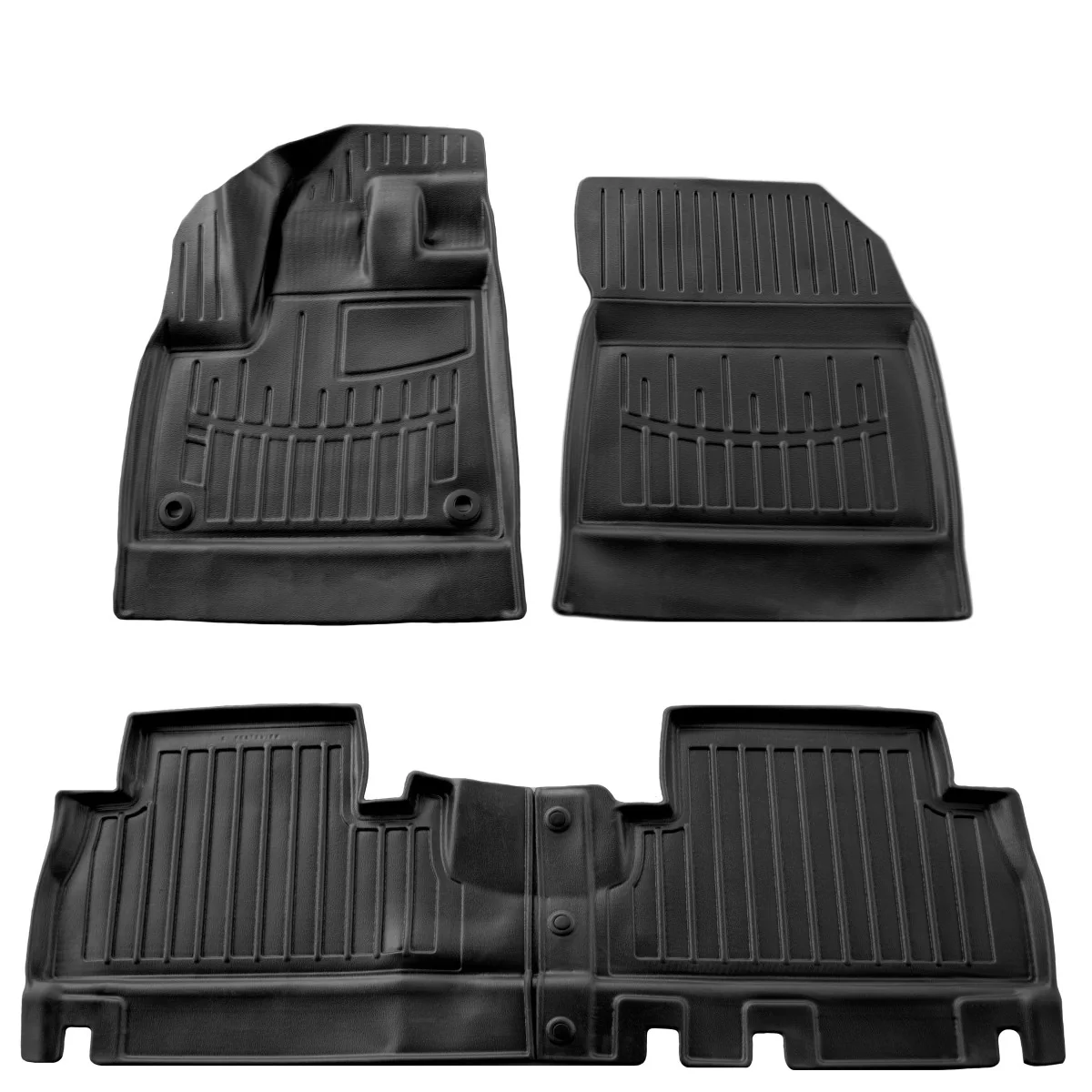 Gummifußmatten Auto, 3D für TOYOTA ProAce City (2019-...), mit Armlehne, passgenaue Autofußmatten